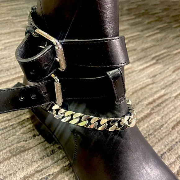 Leather Amiri Chain Boots AMIRI Jodhpur Leather Chain Boots Holt
